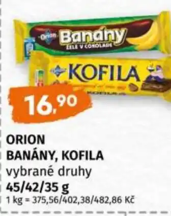 Trefa ORION Banány, kofila nabídka