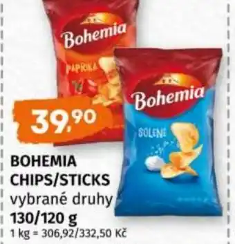 Trefa BOHEMIA Chips/sticks nabídka