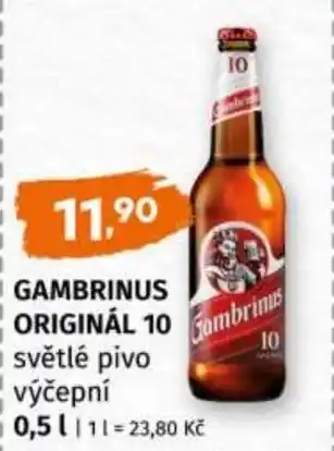 Trefa GAMBRINUS Original 10 nabídka