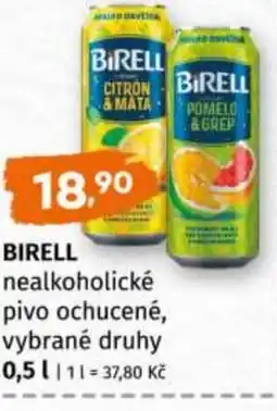 Trefa BIRELL nealkoholické nabídka