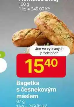 Hruška Bagetka s česnekovým máslem 67 g nabídka