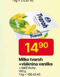 Hruška Milko Lahodný tvaroh ochucený, vybrané druhy 140g nabídka