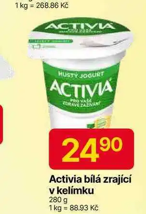 Hruška Activia bílá zrající v kelímku 280 g nabídka