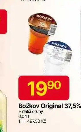 Hruška Božkov Original Tuzemský 37,5% 0,04l nabídka