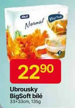 Hruška BigSoft bílé ubrousky 33x33cm, 135g nabídka