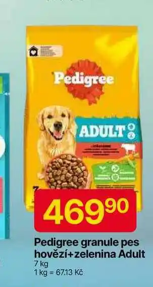 Hruška Pedigree granule 7kg, vybrané druhy nabídka