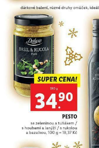 Lidl Pesto nabídka