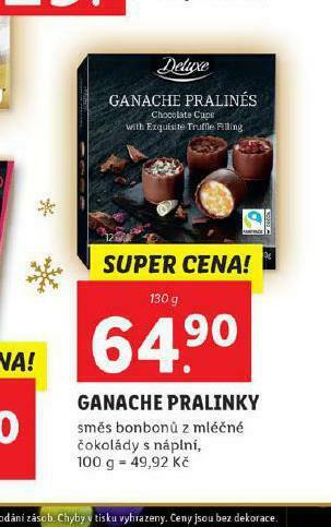 Lidl Ganache pralinky nabídka
