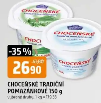 Trefa Choceňské tradiční pomazánkové nabídka