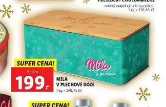 Lidl Mila v plechové dóze nabídka