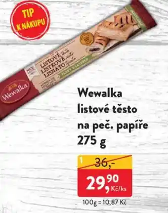 MP Krásno Wewalka listové těsto na peč. papíře nabídka