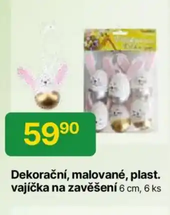 Hruška Dekorační, malované, plast. vajíčka na zavěšení nabídka