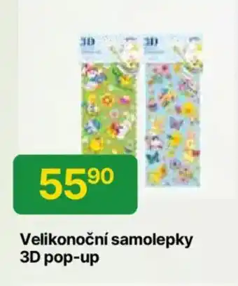 Hruška Velikonoční samolepky 3D pop-up nabídka