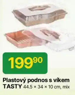 Hruška Plastový podnos s víkem TASTY nabídka