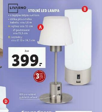 Lidl Stolní led lampa nabídka