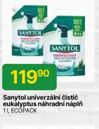 Hruška SANYTOL univerzální čistič eukalyptus náhradní náplň nabídka