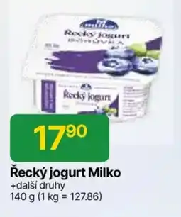 Hruška Řecký jogurt Milko nabídka