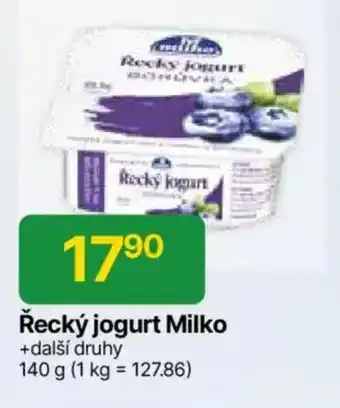 Hruška Řecký jogurt Milko nabídka