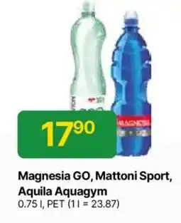 Hruška Magnesia Go, Mattoni Sport, Aquila Aquagym nabídka