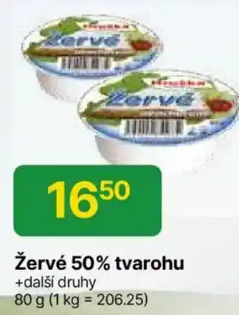 Hruška Žervé 50% tvarohu nabídka