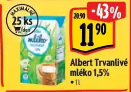 Albert Albert mléko 1,5% nabídka