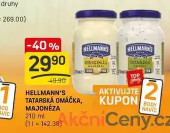 Flop HELLMANN'S TATARSKÁ OMÁČKA 210ml nabídka