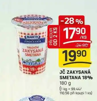 Flop JČ ZAKYSANÁ SMETANA 18% 180 g nabídka