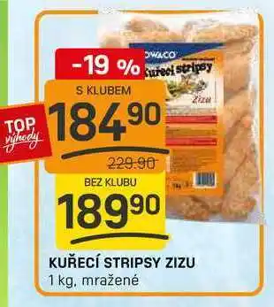 Flop KUŘECÍ STRIPSY ZIZU 1 kg, mražené nabídka