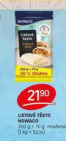 Flop LISTOVÉ TĚSTO NOWACO 350 g +70 g nabídka