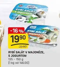 Flop RYBÍ SALÁT V MAJONÉZE, S JOGURTEM 135-150 g nabídka