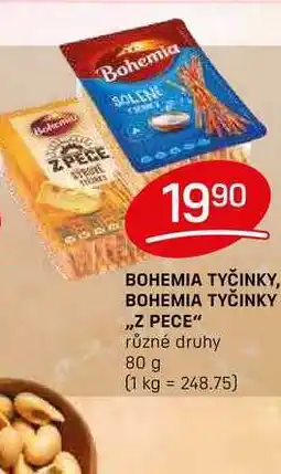 Flop BOHEMIA TYČINKY „Z PECE různé druhy 80 g nabídka