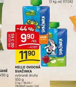 Flop HELLO OVOCNÁ SVAČINKA vybrané druhy 100 g nabídka