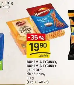 Flop BOHEMIA TYČINKY, BOHEMIA TYČINKY ,,Z PECE různé druhy 80 g nabídka