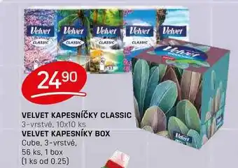 Flop VELVET KAPESNÍČKY CLASSIC 3-vrstvé, 10x10 ks nabídka