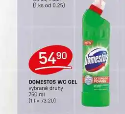 Flop DOMESTOS WC GEL vybrané druhy 750 ml nabídka