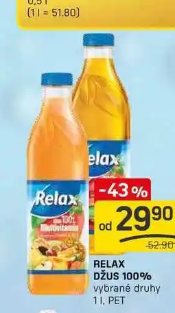 Flop RELAX DŽUS 100% vybrané druhy 11, PET nabídka