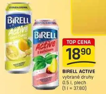 Flop BIRELL ACTIVE vybrané druhy 0.5l, plech nabídka