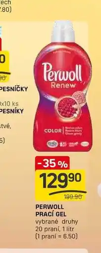 Flop PERWOLL PRACÍ GEL vybrané druhy 20 praní, 1 litr nabídka