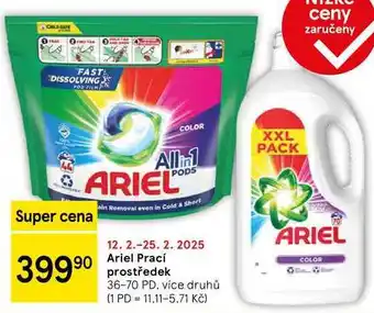 Tesco Ariel Prací prostředek, 36-70 PD, více druhů nabídka