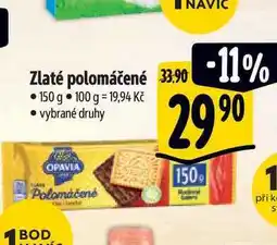 Albert Opavia Zlaté Polomáčené sušenky 150g, vybrané druhy nabídka