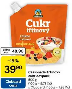 Tesco Cassonade Třtinový cukr doypack, 500 g nabídka