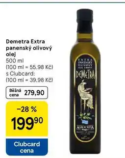 Tesco Demetra Extra panenský olivový olej, 500 ml nabídka