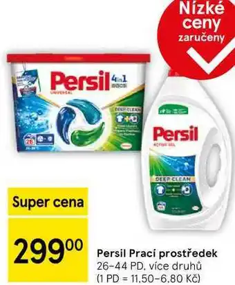 Tesco Persil Prací prostředek, 26-44 PD, více druhů nabídka