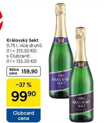 Tesco Královský Sekt, 0,75 1, více druhů nabídka