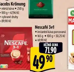 Albert Nescafé 3v1 instantní káva porcovaná 165 g nabídka