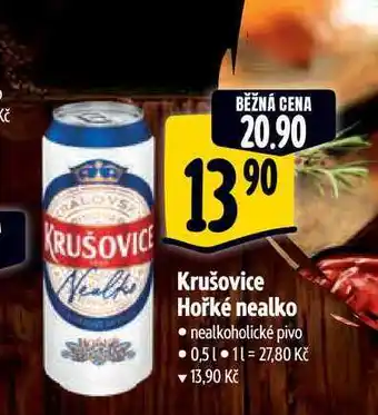 Albert Krušovice Hořké nealko 0,5 l nabídka