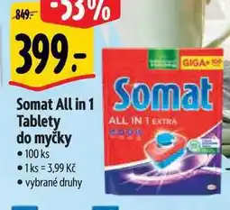 Albert Somat All in 1 Tablety do myčky 100 ks nabídka