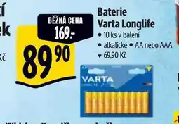 Albert Baterie Varta Longlife 10 ks nabídka