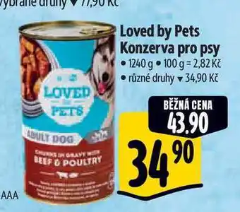 Albert Loved by Pets Konzerva pro psy 1240 g nabídka