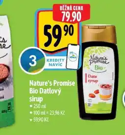 Albert Nature's Promise Bio Datlový sirup 250 ml nabídka